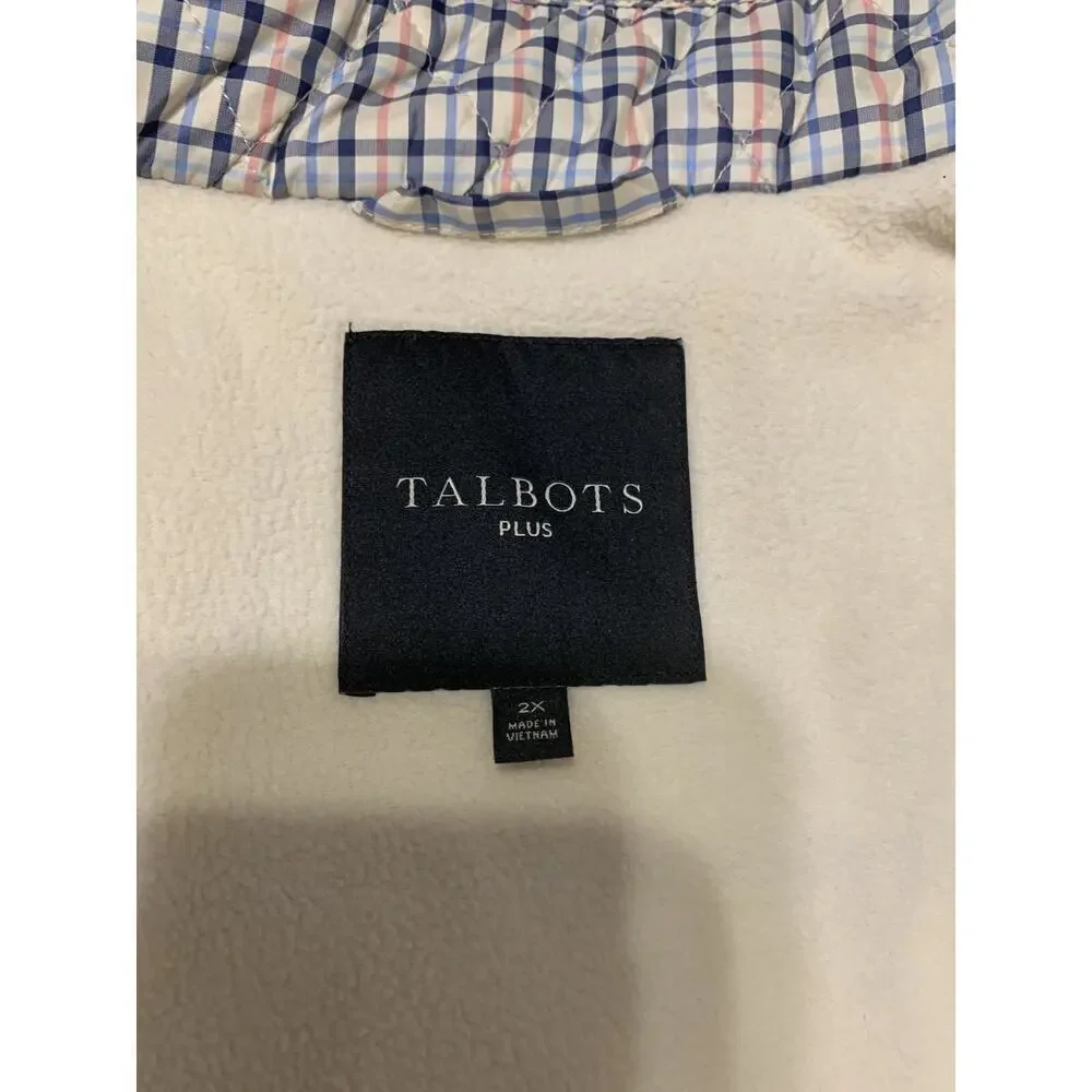 Talbots Women’s Size 2X Quilted Puffer Polyester With Vest Full Zip Heritage - Picture 2 of 7